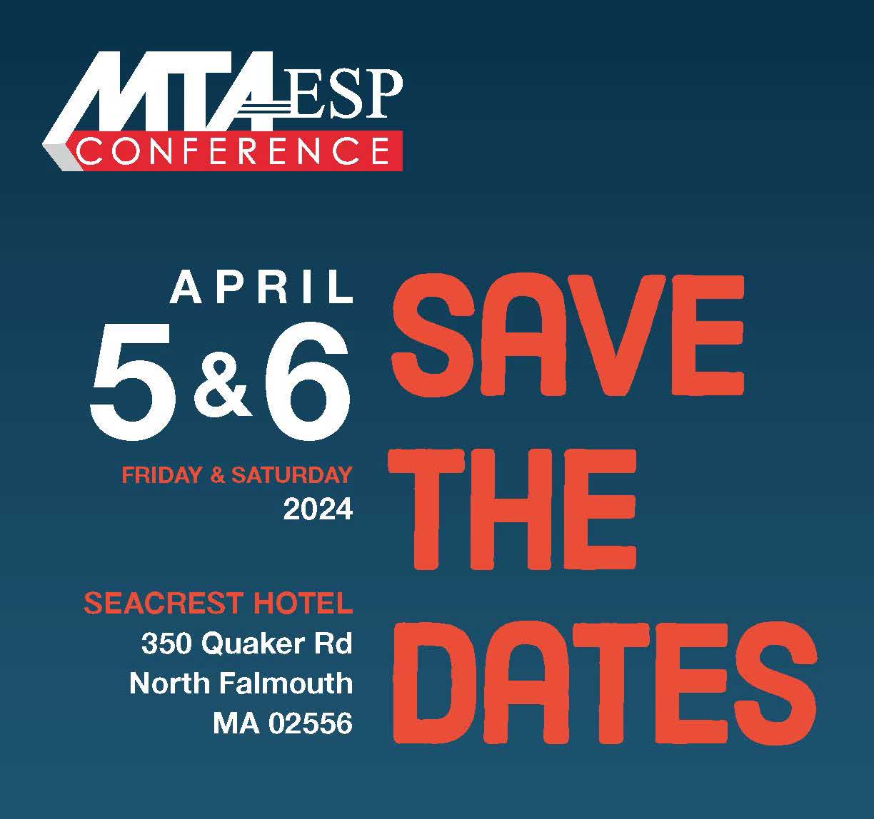 Make plans to participate in the MTA ESP Conference